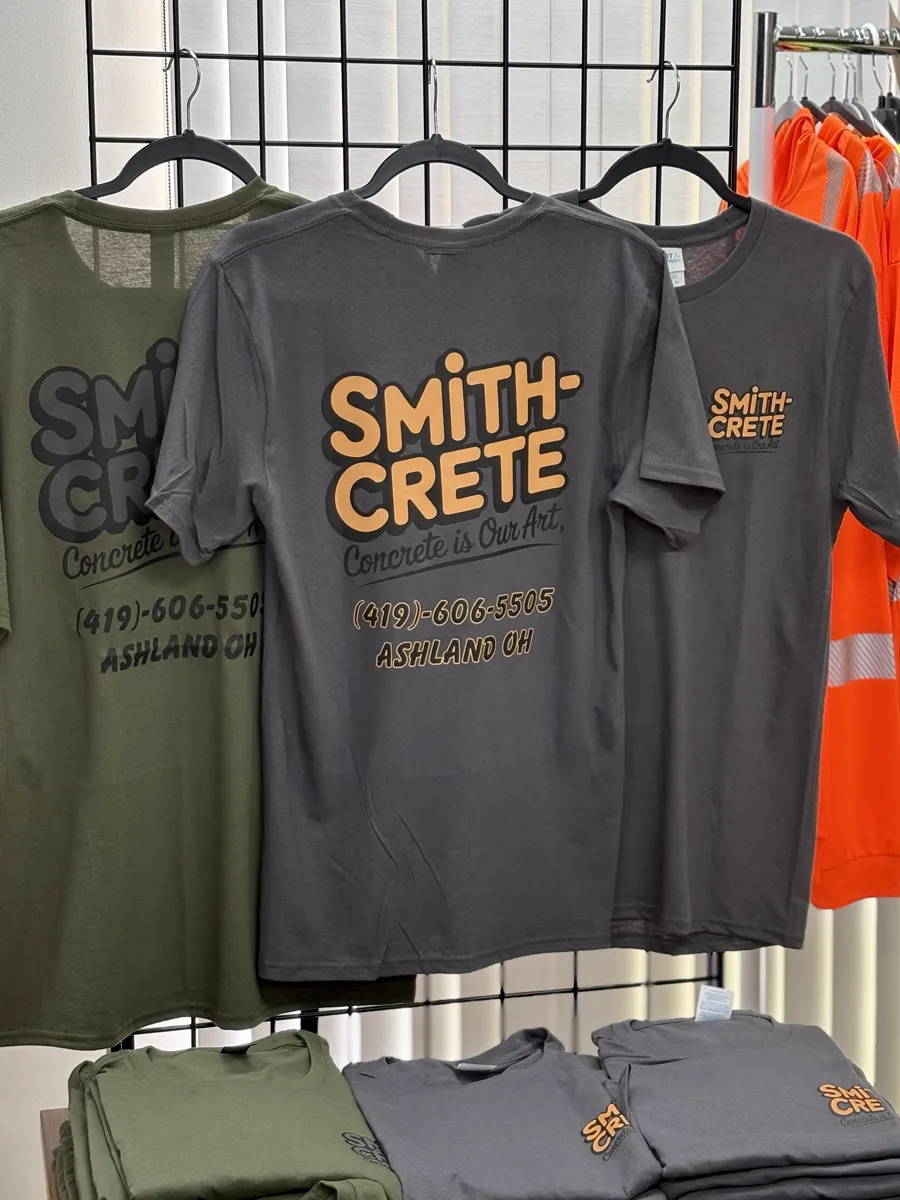 Construction and trades shirts decorated with DTF graphics
