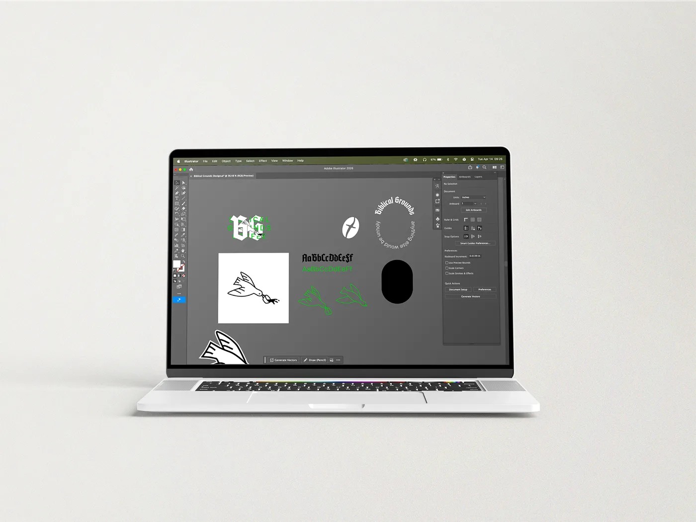 Logo redraw converting artwork to production-ready vector